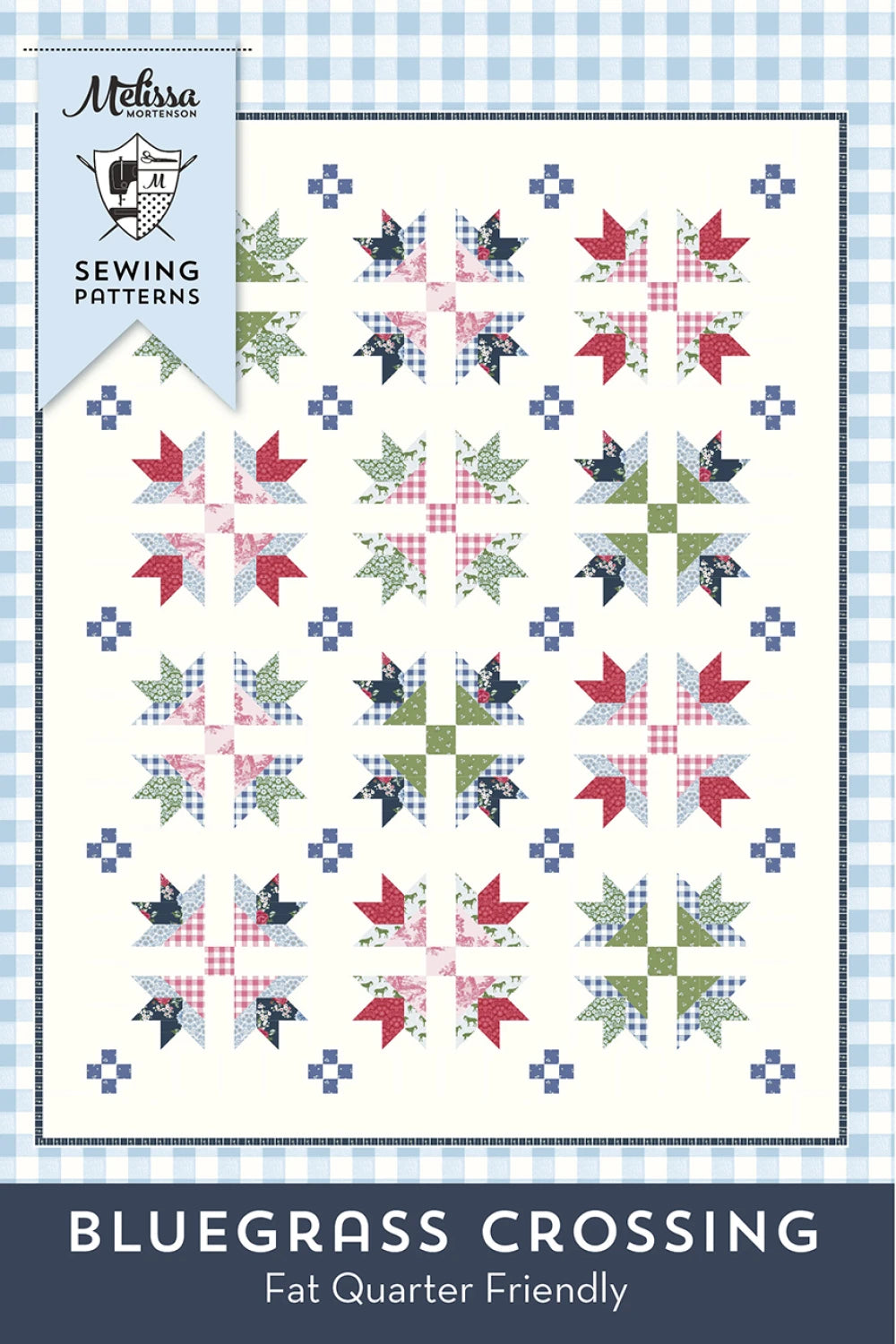 Preorder Apr 2027: Bluegrass Crossing Quilt Pattern PDC4894 Featuring Cobweb Cottage