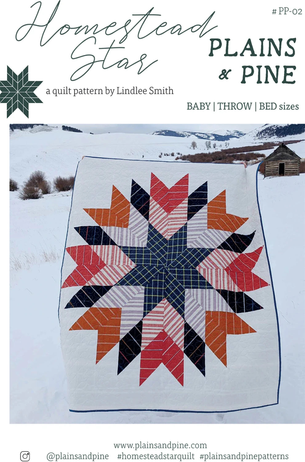 Homestead Star Quilt Pattern by Lindlee Smith PP-002 Paper Pattern