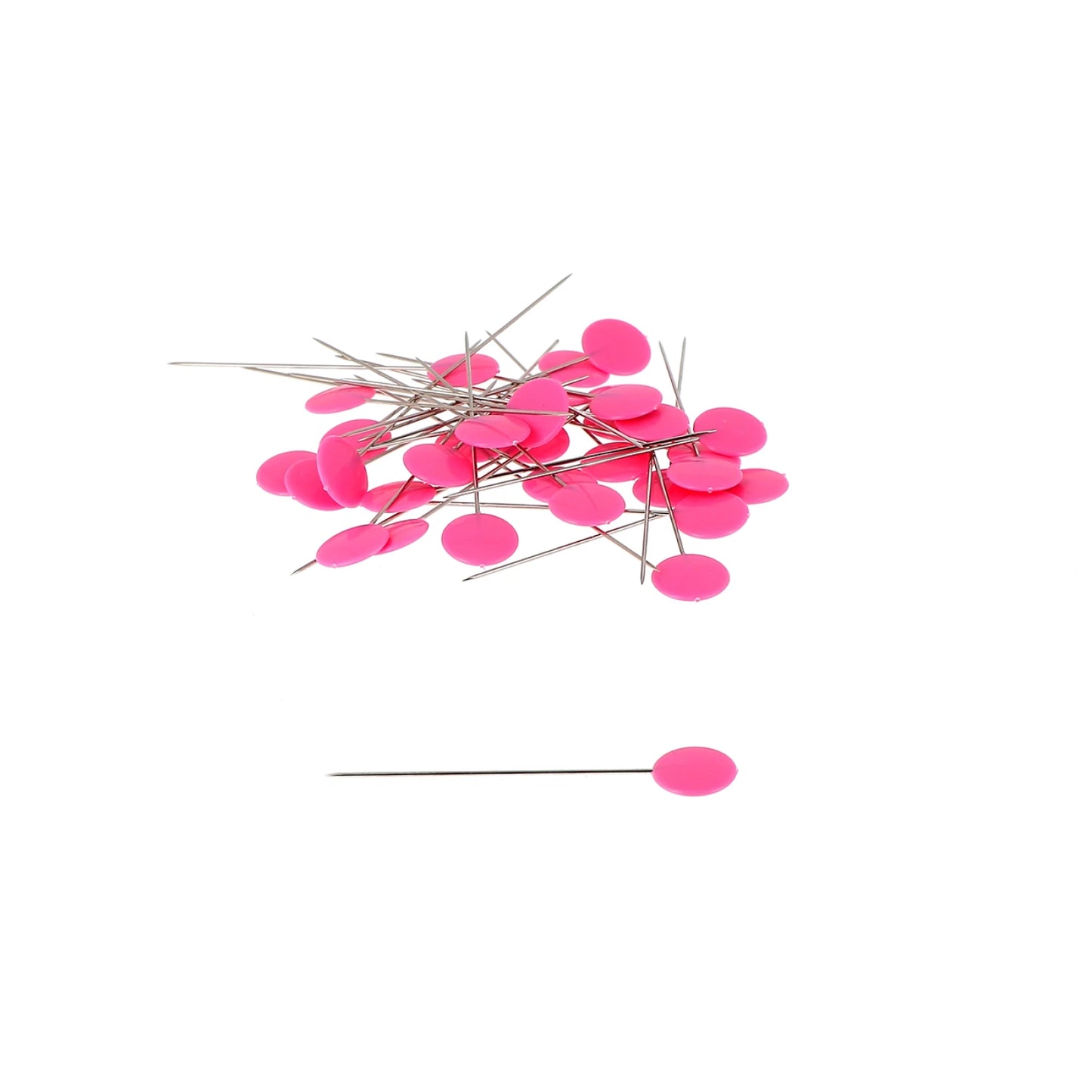 Plastic Head Pins  1-1/2in Pastel Fuchsia 100ct  26706B