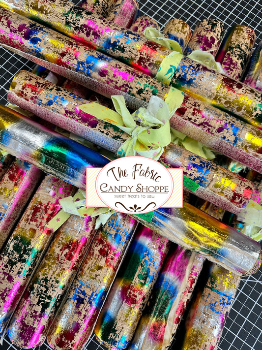18" x 54" Metallic Rainbow Cork 50949CM-X Precut Rolls