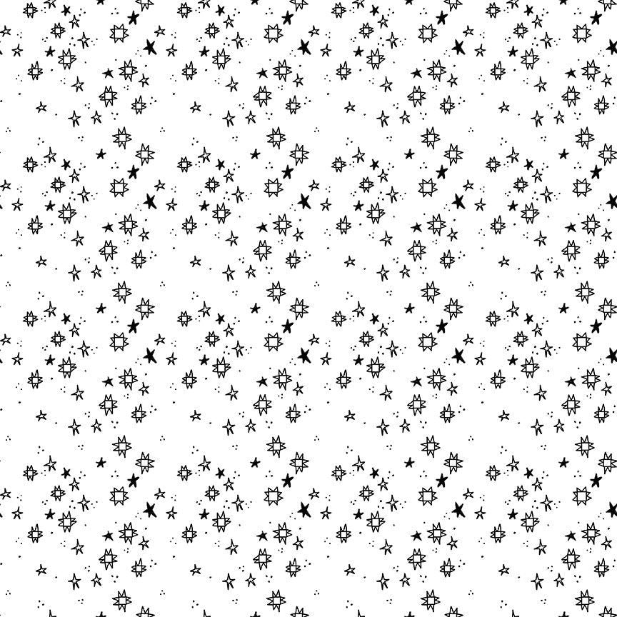 PREORDER ITEM - EXPECTED MARCH 2026: Quilty Helpurrs by Pammie Jane Quilstellation White STELLA-DPJ3102-WHITE Cotton Woven Fabric