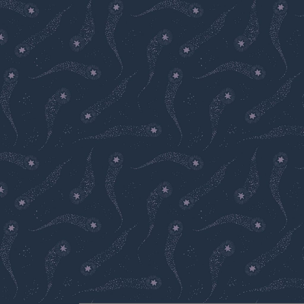PREORDER ITEM - EXPECTED MARCH 2026: Fairy Solstice by Rae Ritchie Iris Comets STELLA-DRR3363-IRIS Cotton Woven Fabric