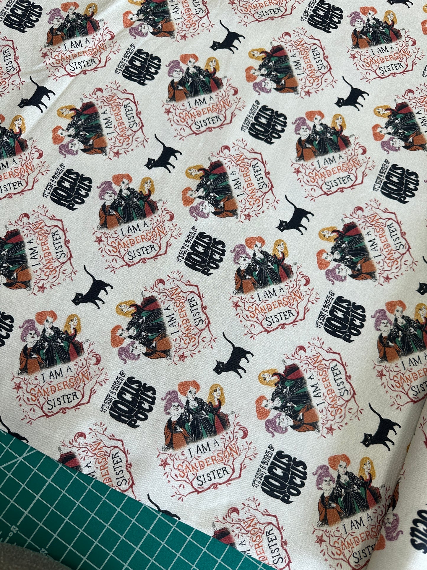 Licensed Hocus Pocus Sanderson Sisters Cream 85480102-1 Cotton Woven Fabric