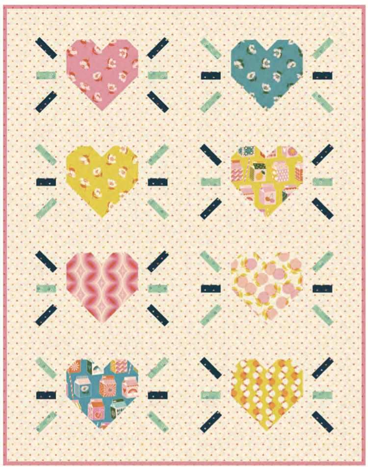 Juicy by Melody Miller of Ruby Star Society  G-Force Quilt Kit including Pattern by Nomadic Quilting. USA Shipping Included in Price.