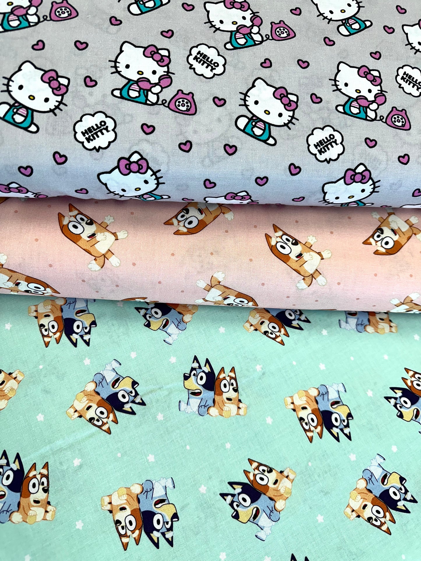 Licensed Hello Kitty Telephone Hearts 80308-A620715 Cotton Woven Fabric