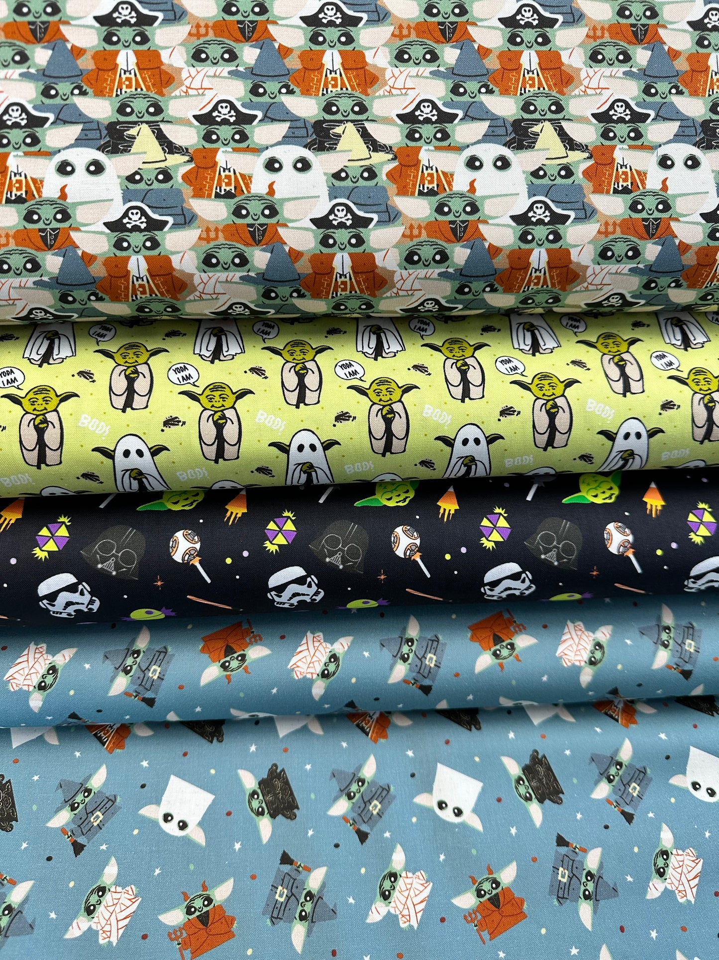 Licensed Character Halloween IV Galactic Halloween Treats Black 73011400-01 Cotton Woven Fabric