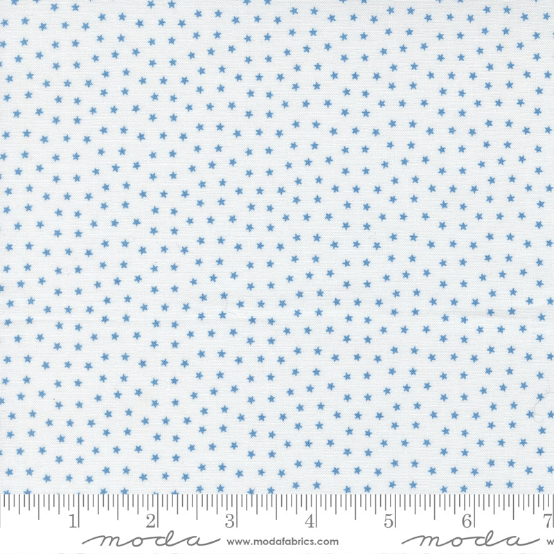 PREORDER ITEM - EXPECTED DECEMBER 2025: Blueprint by Camille Roskelle Starlight Stars White Blue 55337.11 Cotton Woven Fabric