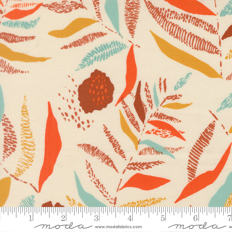 PREORDER ITEM EXPECTED IN JANUARY 2026: Boho Haven by Stephanie Sliwinski of Fancy That Design House Co Textured Frond Eggshell 45643.11 Cotton Woven Fabric