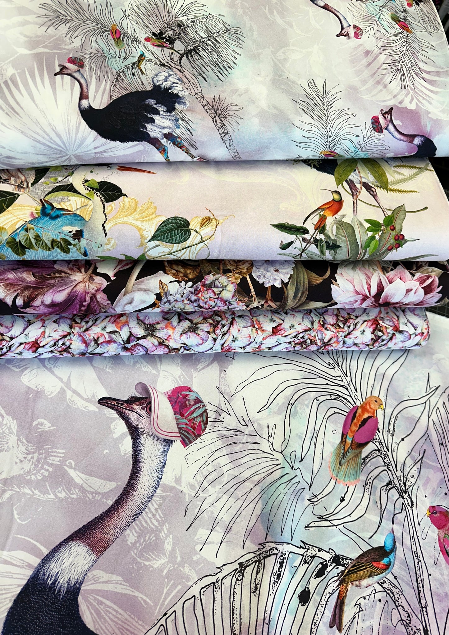 Tropic Walk Purple Haze W5447H-535 Cotton Woven Fabric