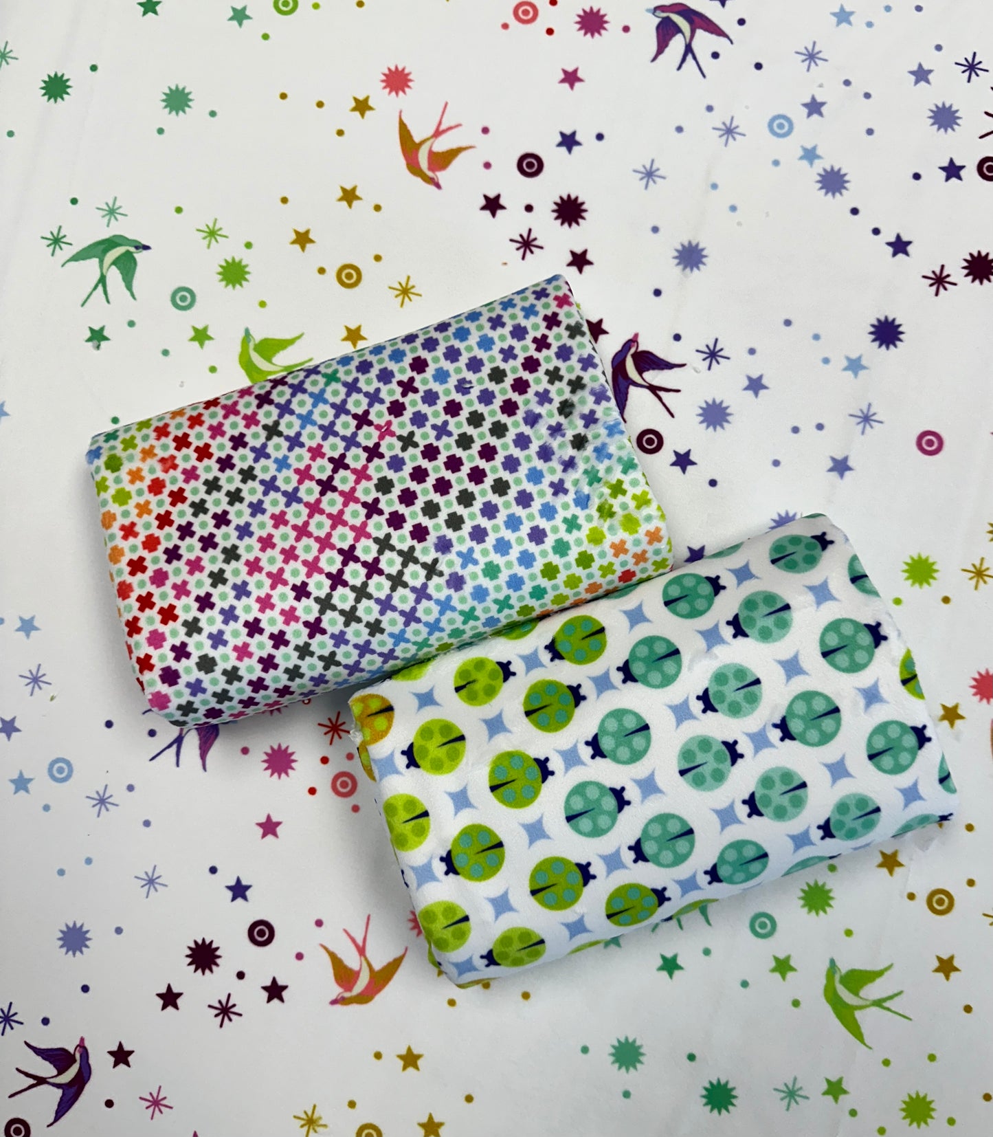 True Colors Minky Collection by Tula Pink Northern Lights Mint 100% Polyester 58/60” Wide Minky MKTP007.MINT Fabric