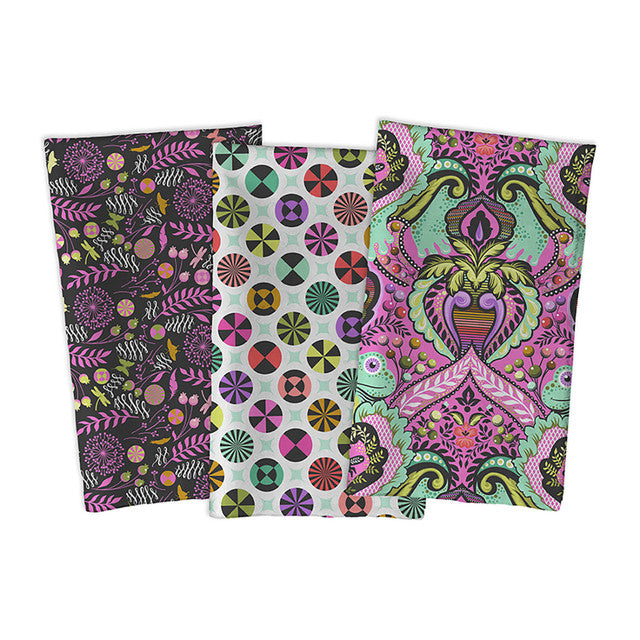 Prince Charming HY Bundle of 3 Prints Deja Vu Minky Fabric by Tula Pink