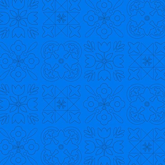 Color Camp Dusk Bandana Cobalt 10428-B by Alison Glass