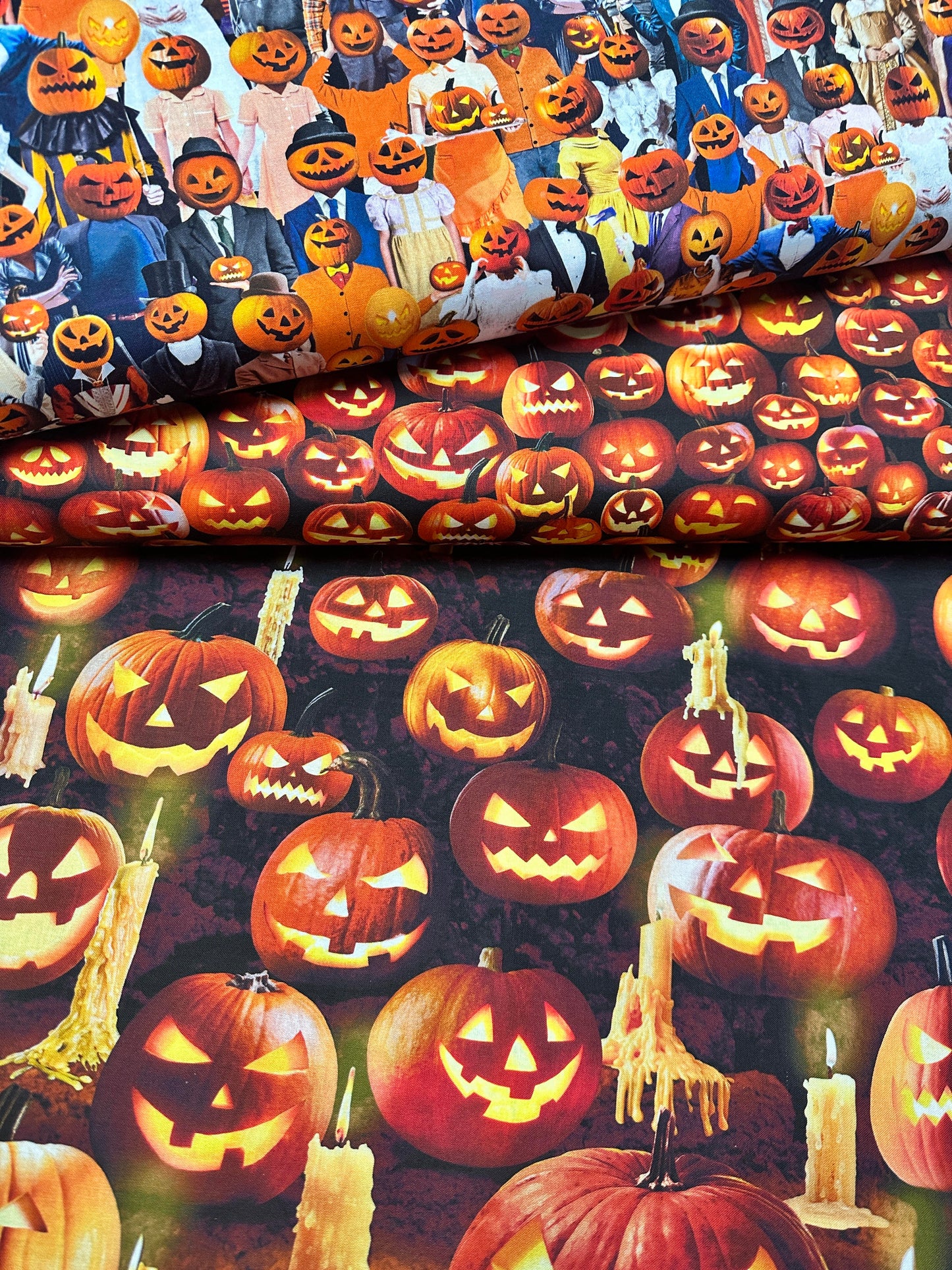 Wicked 24" Panel Jack O'Lantern Blood Moon PANEL-CD2914-ORANGE Cotton Woven Panel