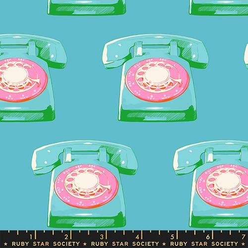 Sparkle Mart Telephones Novelty Vintage Retro Kitsch Dark Turquoise RS0121 16 by Melody Miller of RSS