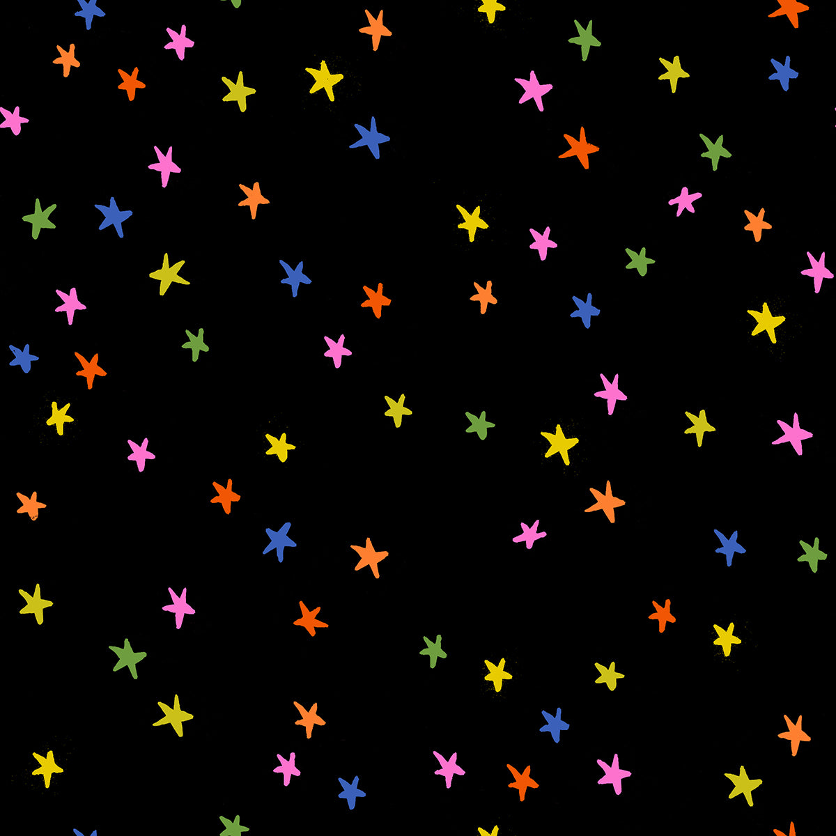 Starry by Alexia Marcelle Abegg of Ruby Star Society Black Vivid Rainbow    RS4109.63 Cotton Woven Fabric