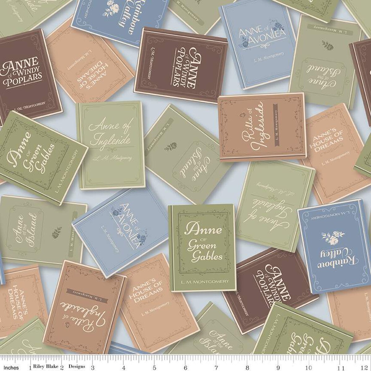 Anne of Green Gables 2025 Books Sky    C16121-SKY Cotton Woven Fabric