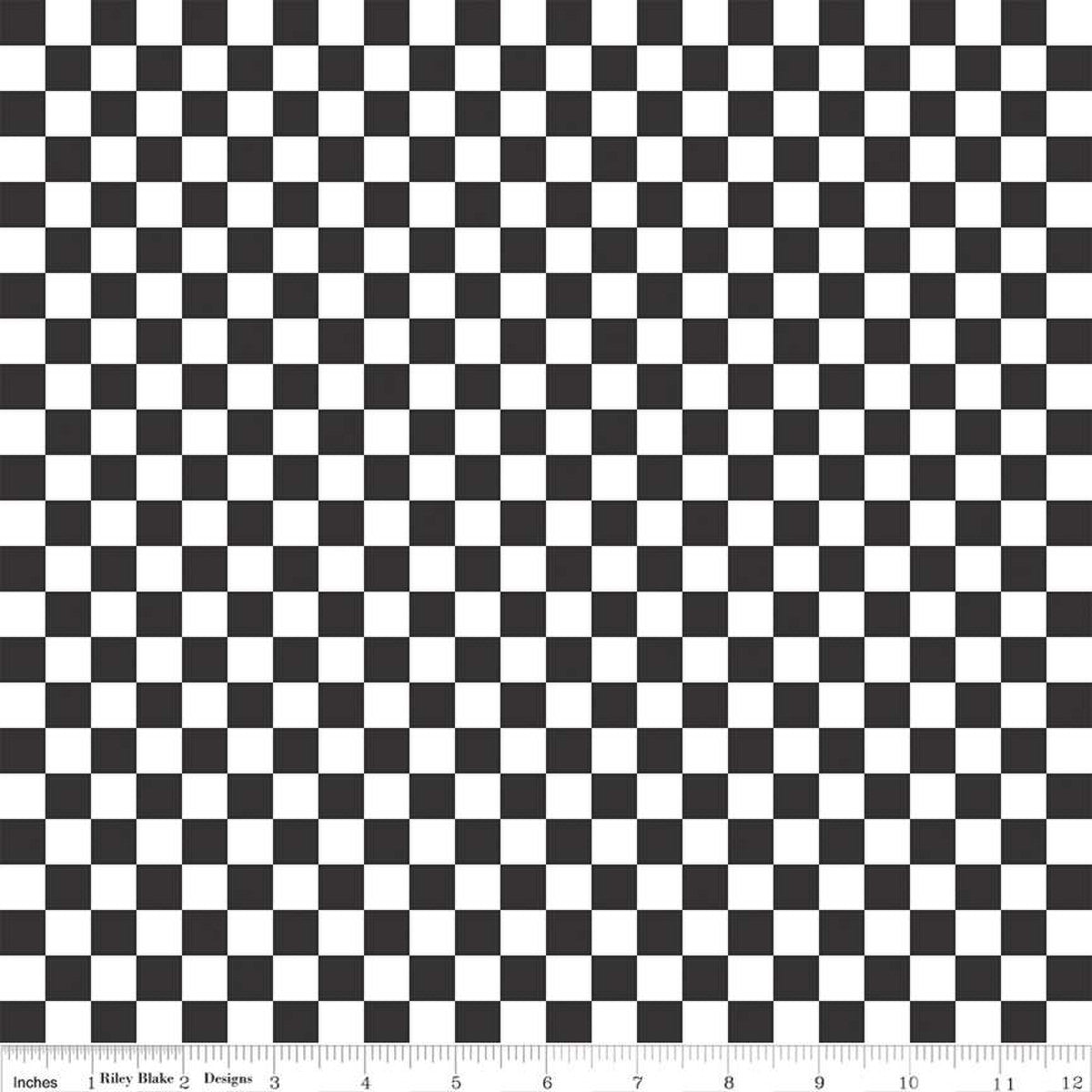 Besties by Corinne Wells Checks Charcoal    C15813-CHARCOAL Cotton Woven Fabric