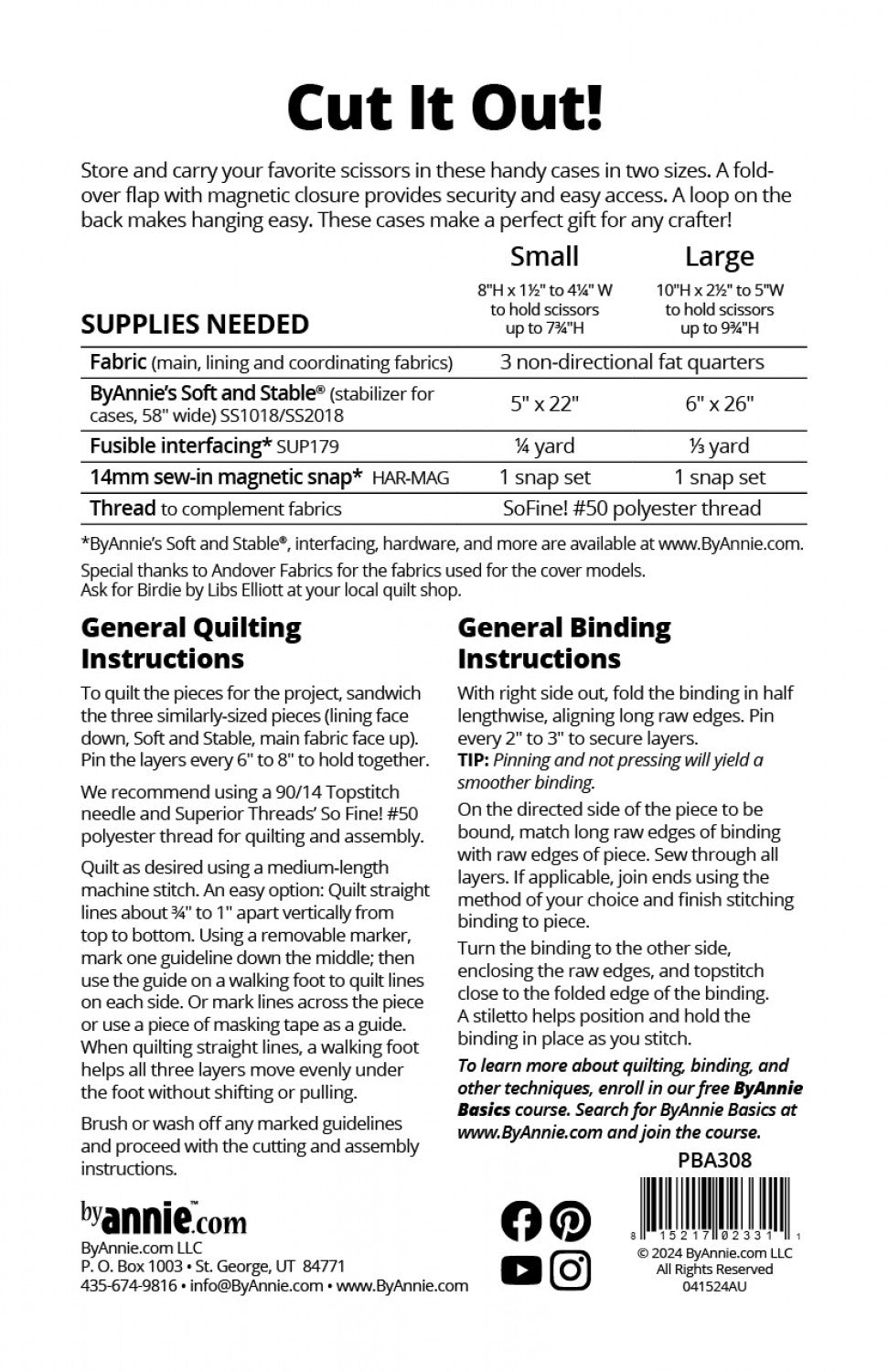 Paper Pattern Cut It Out! PBA308