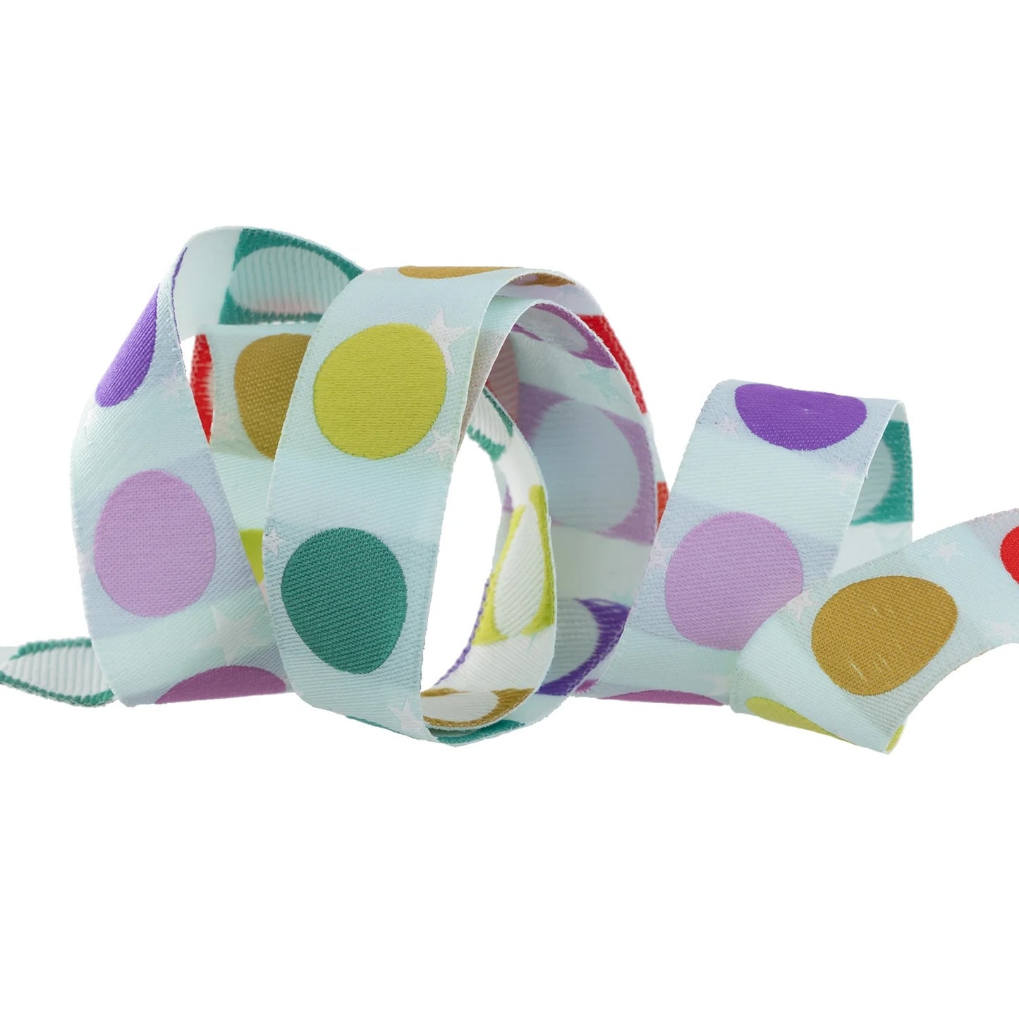 Tula Pink Tabby Road Ribbon 7/8" Ribbon Disco Dot tk-117-22mm-col-1 Priced per Yard
