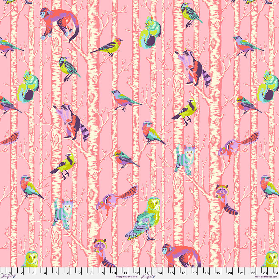 Tula Pink’s Full Moon Forest II Family Tree Honey    PWTP245.HONEY Cotton Woven Fabric