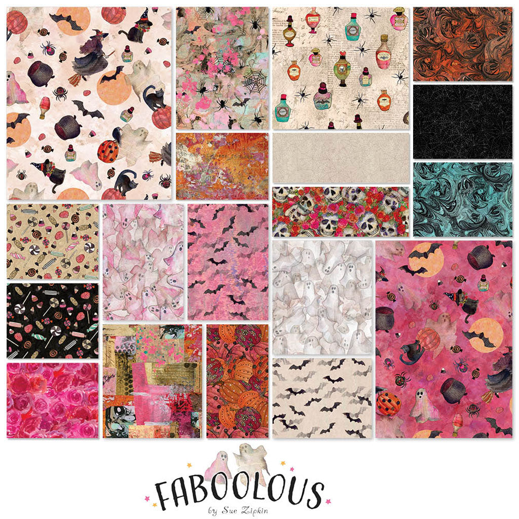 PREORDER ITEM - EXPECTED JUNE 2025: Faboolous Digital by Sue Zipkin Fat Quarter Bundle of 19 Prints FQ0508 Bundle