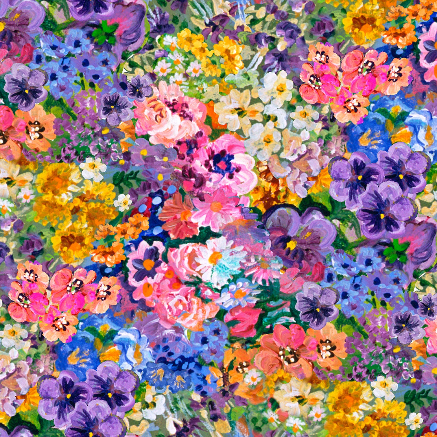 Love is All Around by Josephine Wall Floral Treasure Multi 22181-MLT Cotton Woven Fabric
