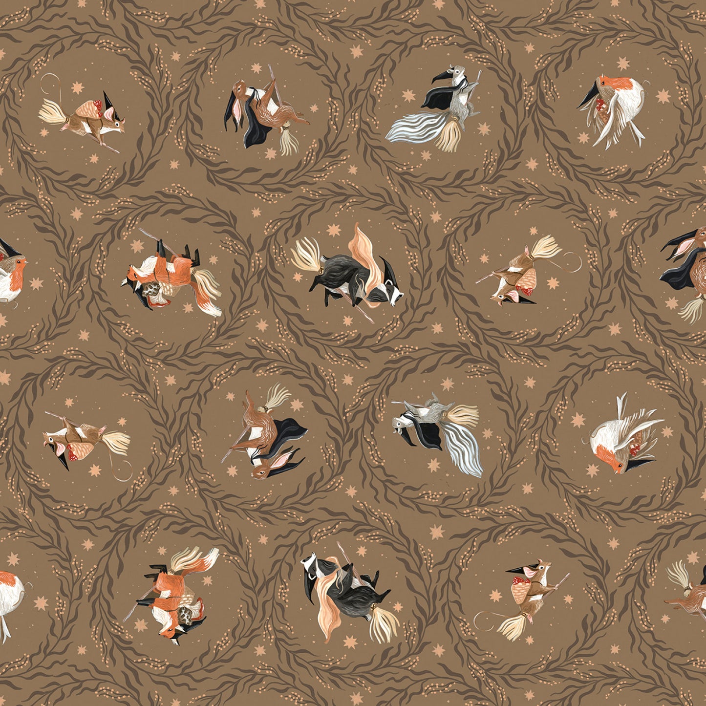 Forager by Rae Ritchie Fly Away Cedar ST-DRR3034CEDAR Cotton Woven Fabric