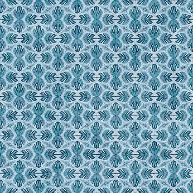 Bigfoot by Morris Creative Group Geometric Blue    30997B Cotton Woven Fabric