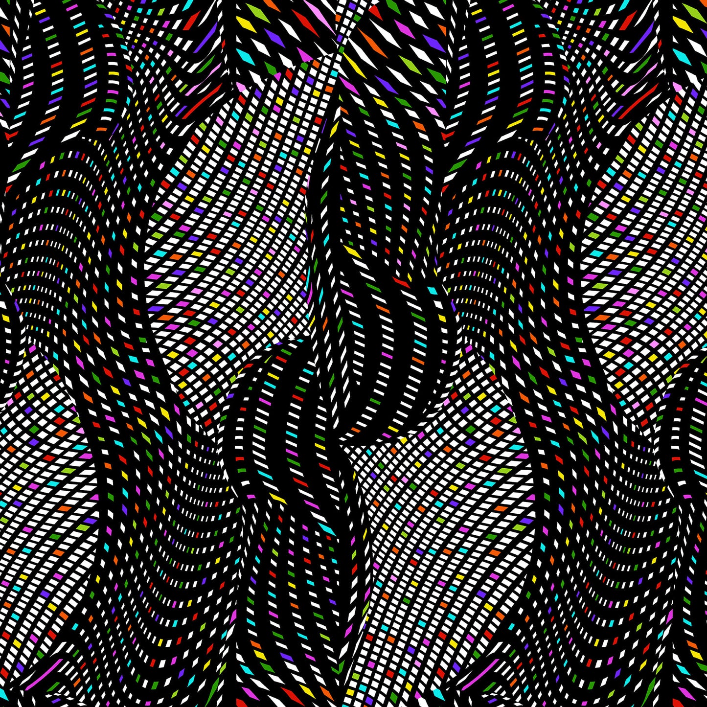 Jazzed by Chelsea DesignWorks Geometric Large Black 108" Wideback 8019-98 Fabric