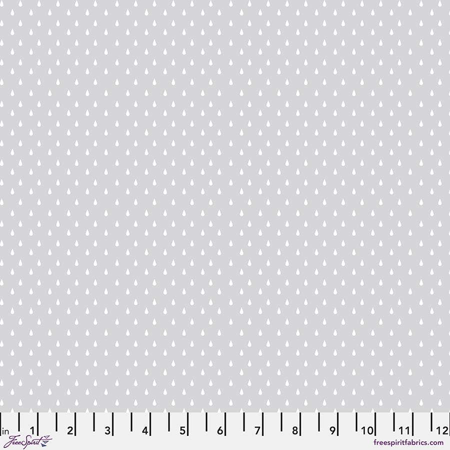 Tula Pink’s New True Colors 2025 Ghost Droplettes Whisper    PWTP252.WHISPER Cotton Woven Fabric