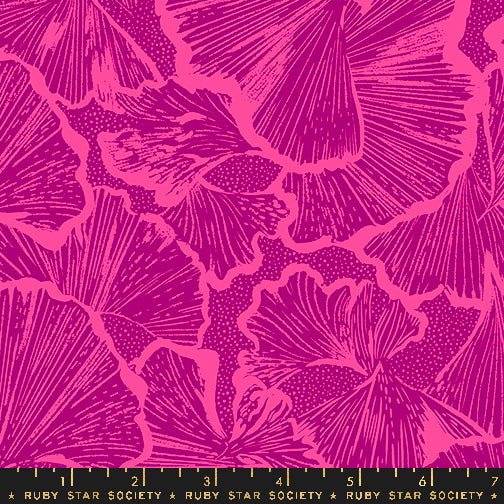 Glow Garden by Sarah Watts of Ruby Star Society Ginko Light Berry    RS2113.15 Cotton Woven Fabric
