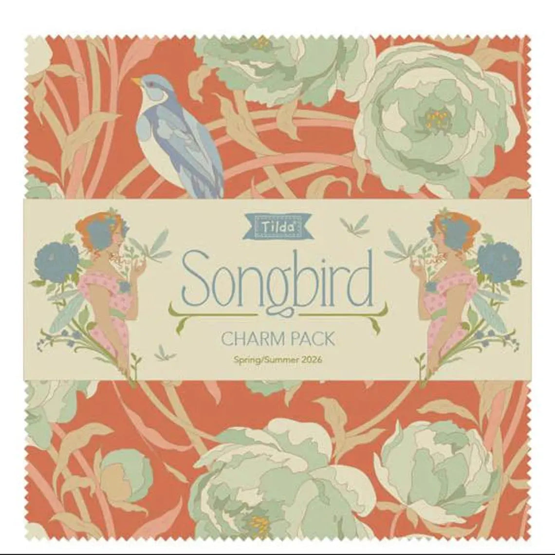 Tilda Songbird 5" Charm Pack of 40 Pieces TIL300259