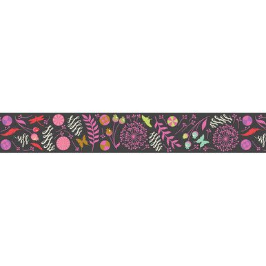 Prince Charming Deja Vu Dandelion Licorice 1 1/2" Webbing by Tula Pink