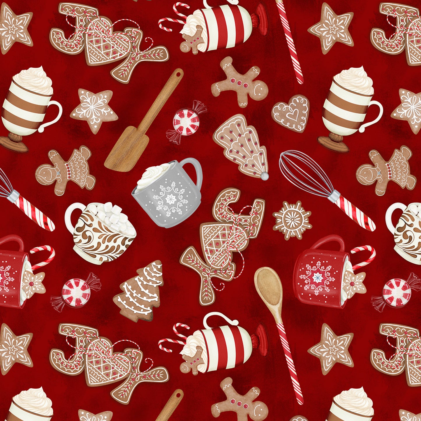 Baking Up Joy by Danielle Leone Joy Toss Red    27707-339 Cotton Woven Fabric