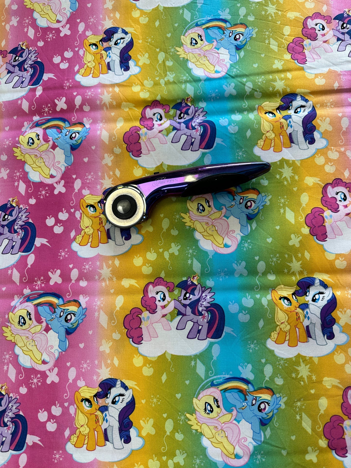 Licensed My Little Pony Friendship is Sweet Black 887816159951 Cotton Woven Fabric