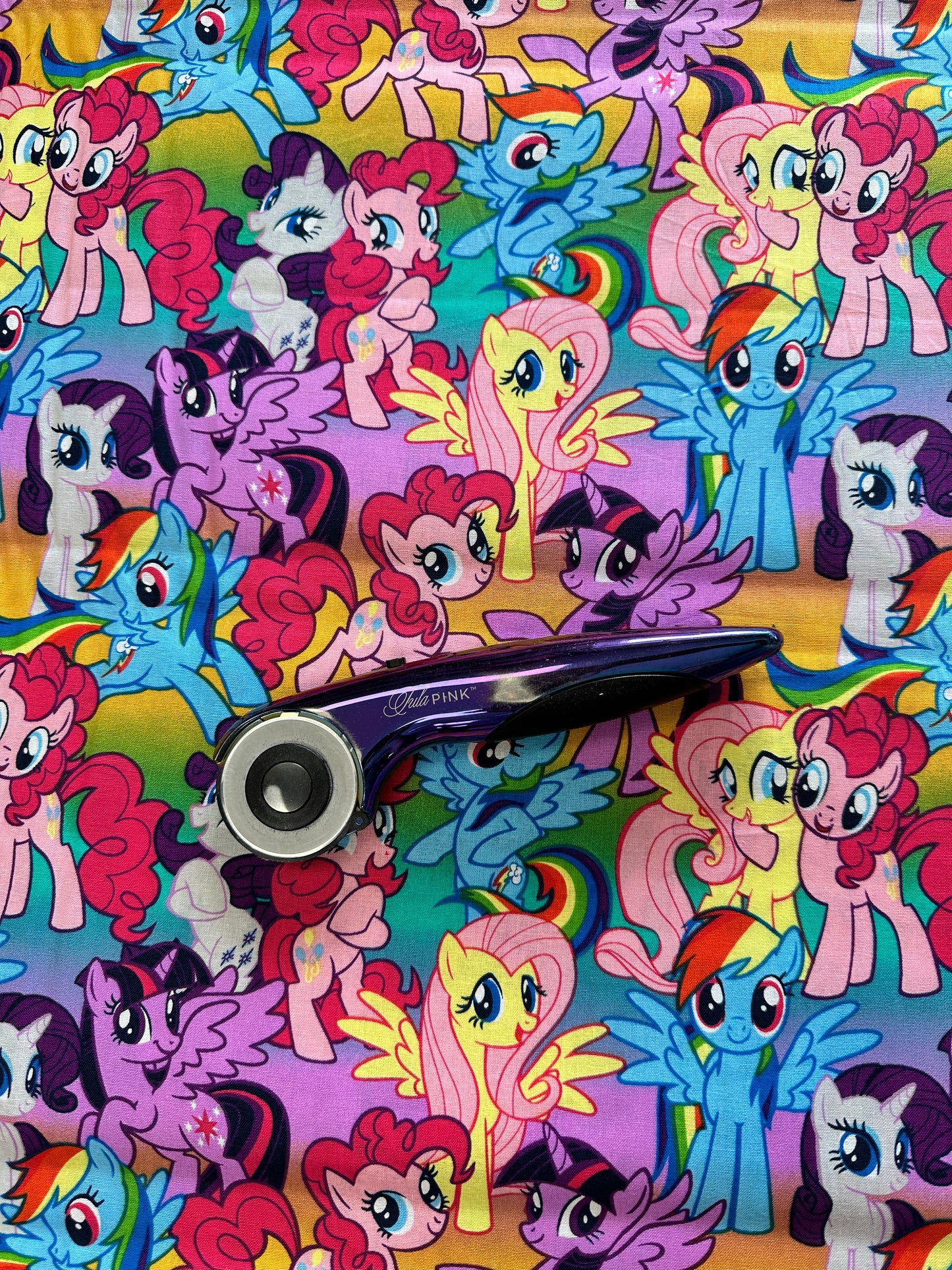 Licensed My Little Pony Ponies and Names 887816130400 Cotton Woven Fabric