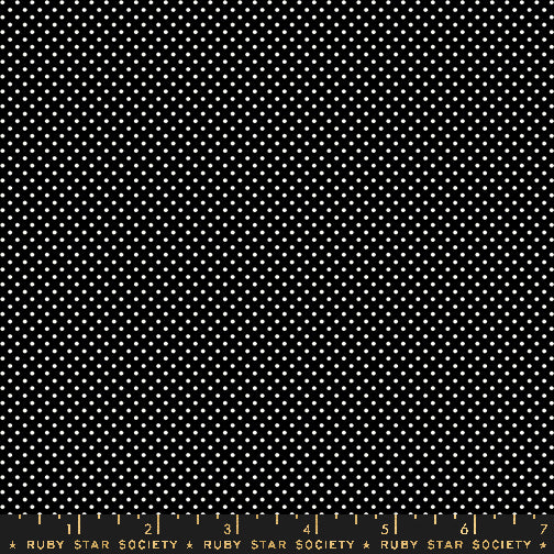 ooh Lucky Lucky by Alexia Marcelle Abegg of Ruby Star Society Mini Dot Black    RS4102.19 Cotton Woven Fabric