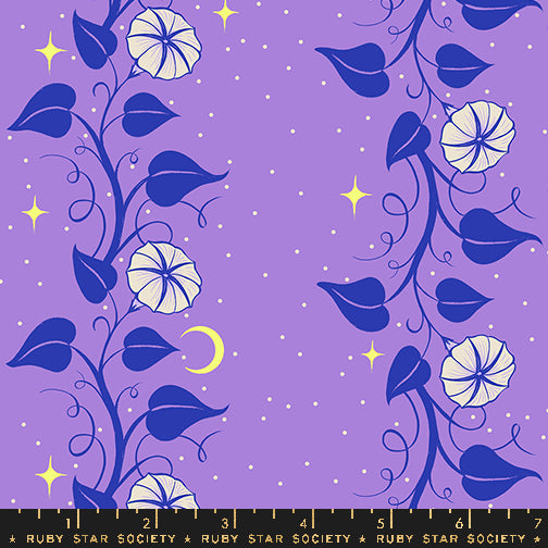 Glow Garden by Sarah Watts of Ruby Star Society Moon Vines Amethyst    RS2114.15N Cotton Woven Fabric