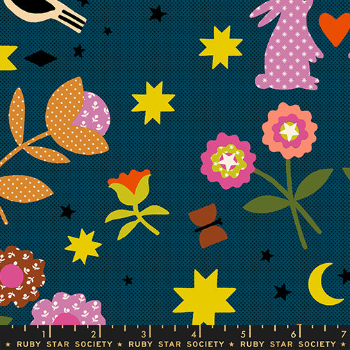 Mystic Fable by Alexia Marcelle Abegg of Ruby Star Society Mystic Fable Galax RS4144 15 Cotton Woven Fabric