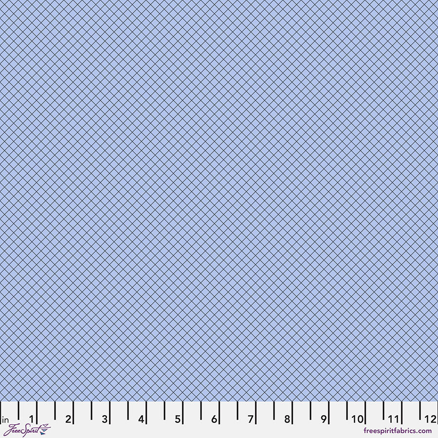 Tula Pink’s New True Colors 2025 On the Grid Shoreline    PWTP255.SHORELINE Cotton Woven Fabric
