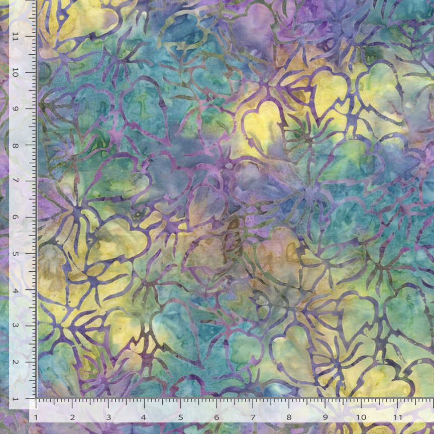 Tonga Paradise Batik Packed Leaves Paradise TONGA-B2515 Cotton Woven Fabric