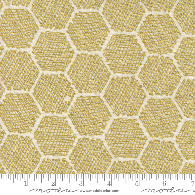 Bee Garden by Gingiber Porcelain Metallic    48416.11M Cotton Woven Fabric
