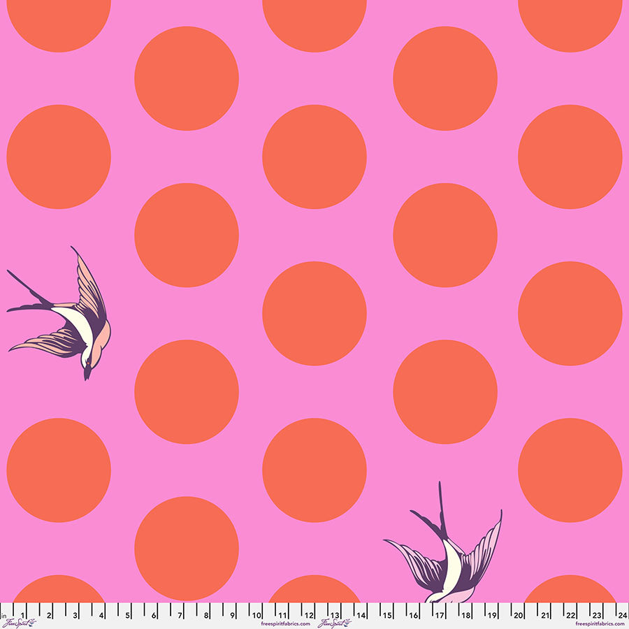 Tula Pink’s New True Colors Widebacks Freefall Honey 100% Cotton Sateen Wideback Quilt Backing QBTP018.HONEY Cotton Woven Wideback