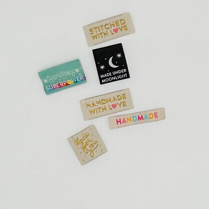 Sew In Labels Made for You (gold) by Sarah Hearts Pack of 8 100% polyester LP144