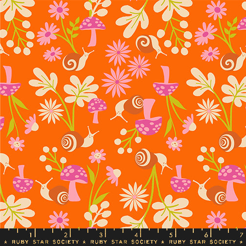 Animal Animal by Ruby Star Society Snail Garden Goldfish    RS5163.11 Cotton Woven Fabric