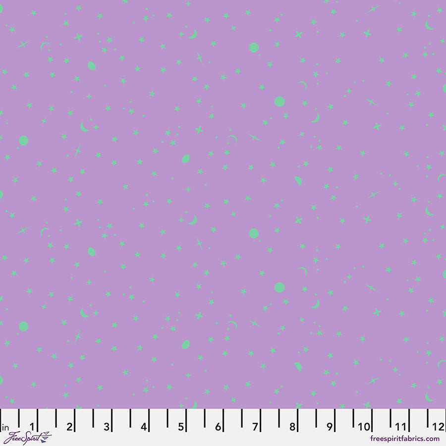 Tula Pink’s New True Colors 2025 Space Sprinkles Frozenberry    PWTP254.FROZENBERRY Cotton Woven Fabric