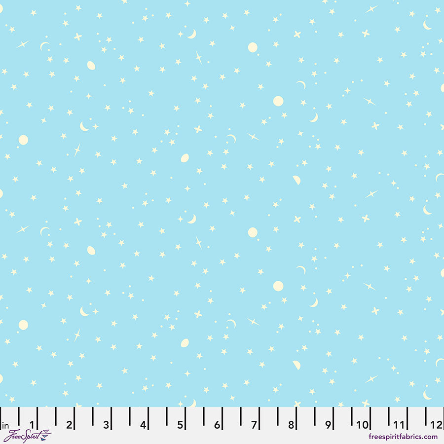 Tula Pink’s New True Colors 2025 Space Sprinkles Waterfall    PWTP254.WATERFALL Cotton Woven Fabric