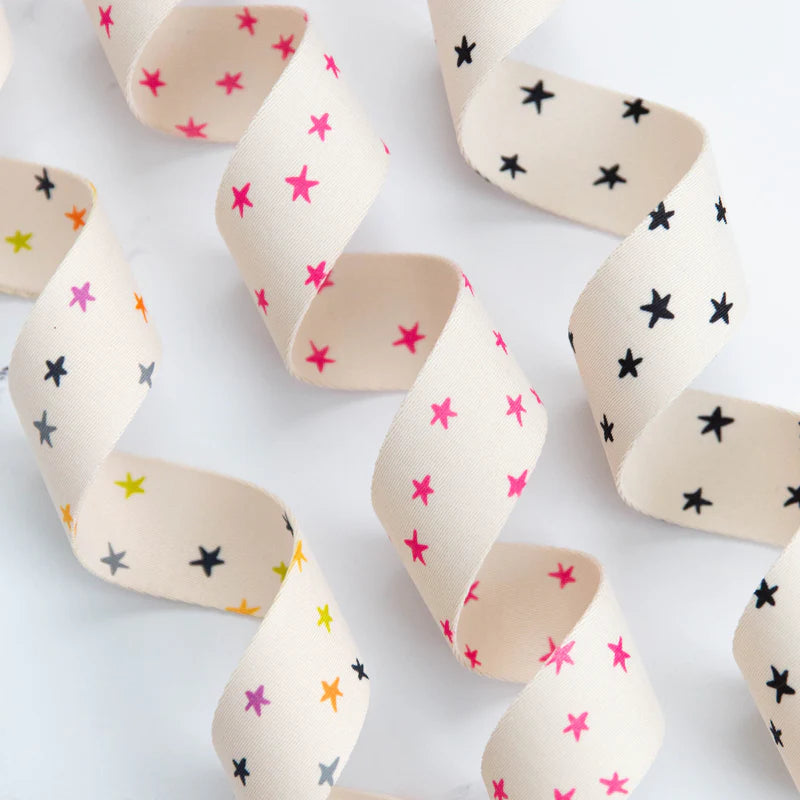 Starry 1.5“ Webbing by Alexia Marcelle Abegg Natural / Magic Polyester Webbing Sold by the Yard SSCWEB21