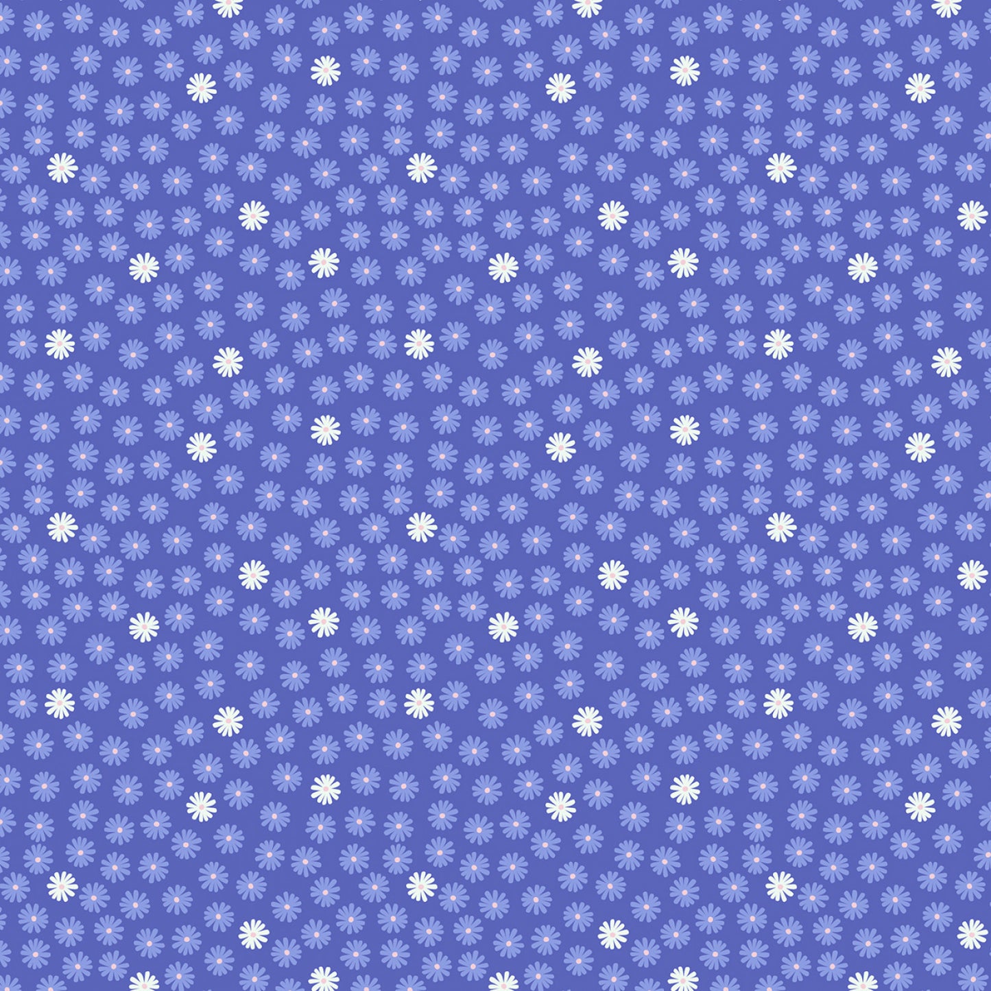 Glow Fairies (Glow in the Dark) Tiny Glow Daisy on Preiwinkle A869.3 Cotton Woven Fabric