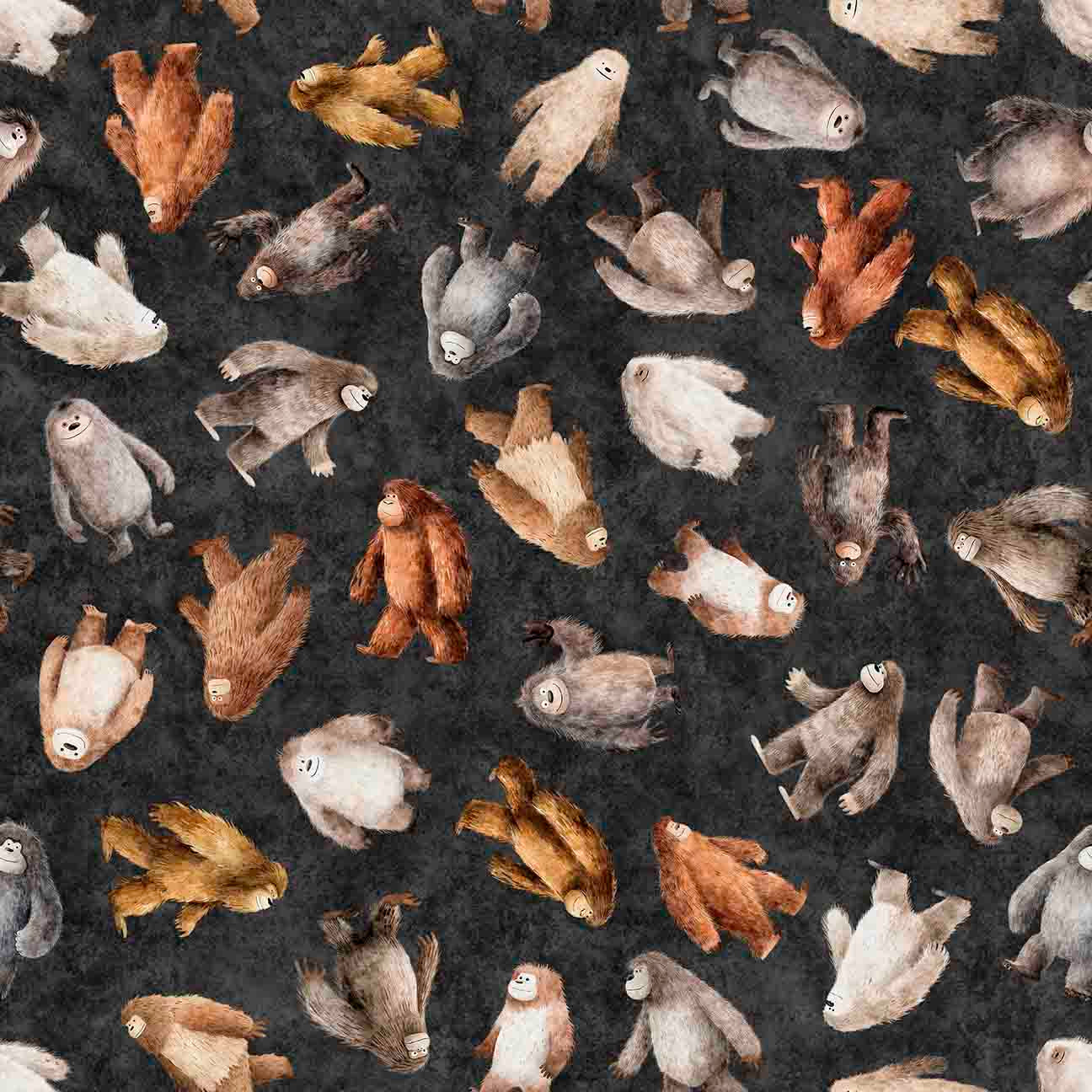Bigfoot by Morris Creative Group Toss Charcoal    30993J Cotton Woven Fabric